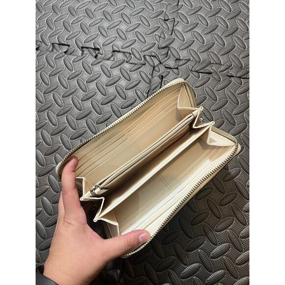 Coach Peyton Ombre Accordion‎ Wallet Zip Silver Charcoal Womens Bag - Picture 5 of 9